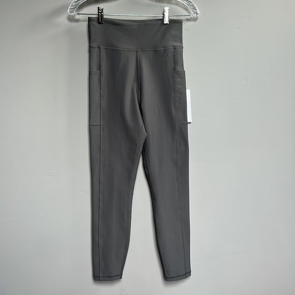 NWT Johnny Was Calme Endurance High Waist 7/8 Leggings with Pockets in Gray S - Picture 2 of 9
